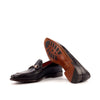 OG Loafer Bit - Painted Pebble grain Dark Brown